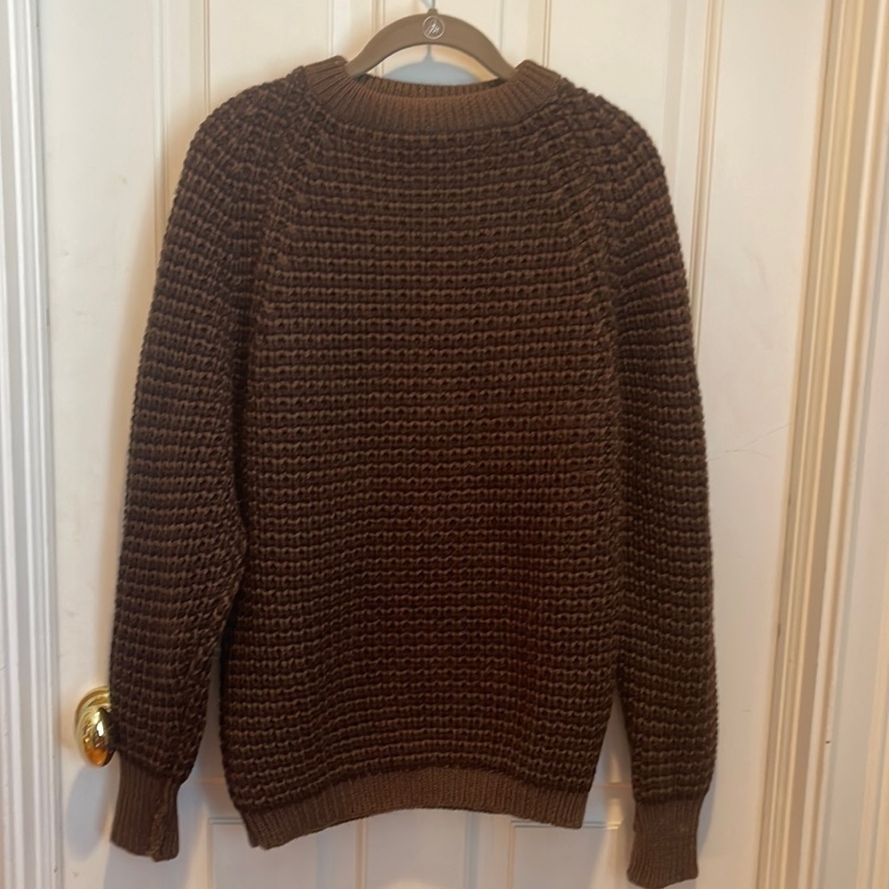 Men's Chunky Knit Brown Sweater
